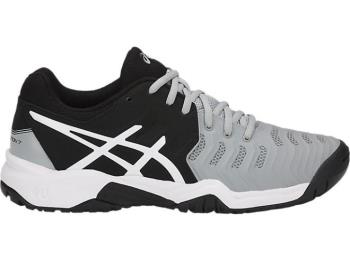 Asics Barn Sneakers GEL-Resolution 7 GS Grå/Svarta/Vita